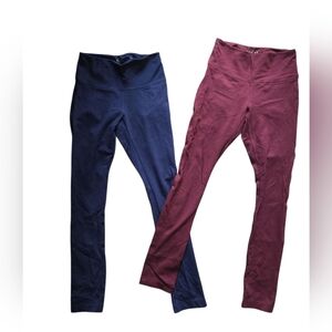 White House Black Market Instantly Slimming Leggings Bundle – Blue & Maroon – XS